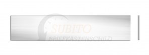 Briefkastenschild Wema Box 94 x 23 x 2,4 Kunststoff silber
